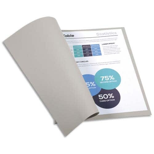 Exacompta 100er Packung Aktendeckeln aus Recycling Karton 220g Forever, 24x32cm Image