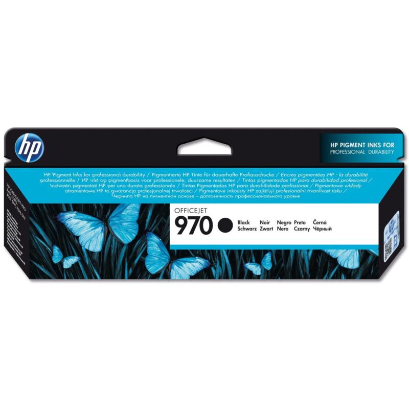 Hp 970 Black Original Ink Cartridge Cartuccia D'Inchiostro 1 Pz Resa Standard