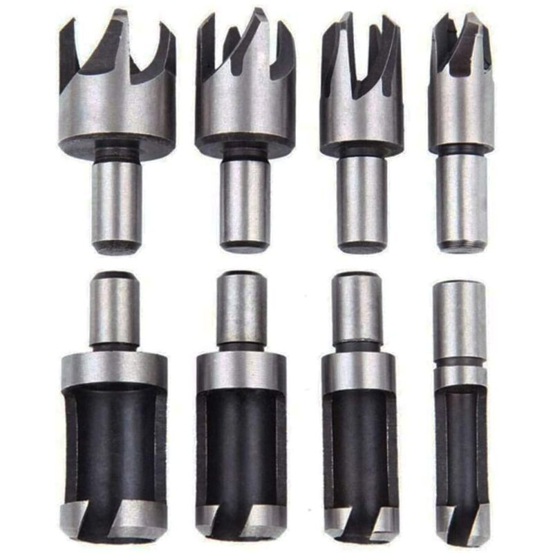 Set Di 8 Punte Per Tasselli In Legno, Utensili Per La Realizzazione Di Tasselli In Legno, Tenoni Per Tasselli