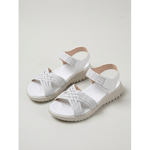 Rote, bequeme Damen-Sportsandalen – verstellbarer Haken Schlaufenriemen, leichte, gepolsterte Freizeitschuhe für Sommer und Reisen Alltagskleidung Image