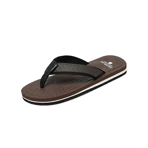 Schwarze Zehenstegsandalen für Herren – lässige Sommer-Flip-Flops, leicht und bequem, ideal für Strand und Resort, Pool, Urlaub, Entspannung am Pool und den Alltag. Image