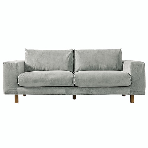 Sofabezug aus Cord für minimalistische Sofas, dehnbarer, rutschfester Überzug Image