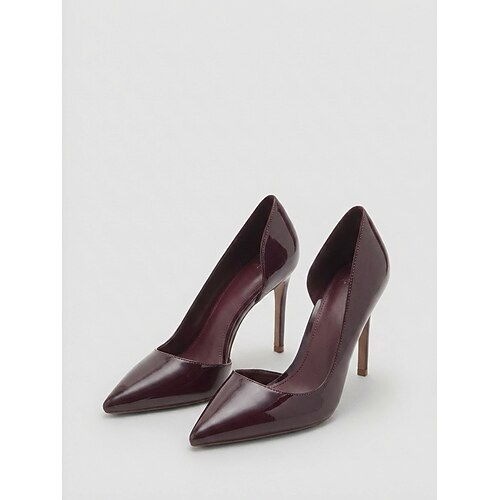 Elegante, nudefarbene Stiletto-Pumps für Damen – elegante Cocktail- und Abendschuhe Image