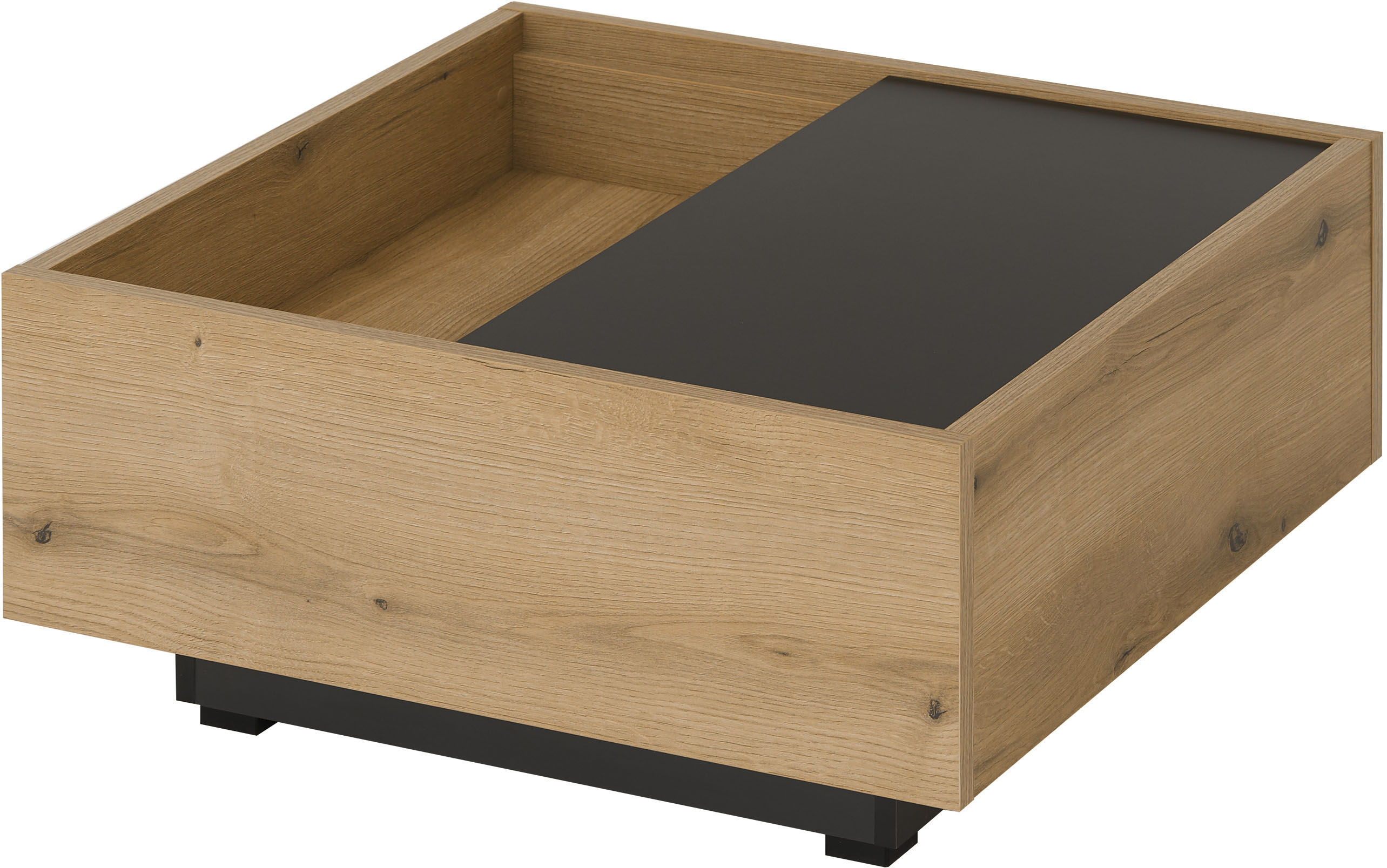Couchtisch HOME AFFAIRE "Soleto, Beistelltisch, Wohnzimmertisch, Sofatisch, Tisch", eiche evoke, B:76cm H:35cm T:75cm, Tische, Couchtisch, vielseitig einsetzbar, ausreichend Stauraum, variable Tischplatte Image