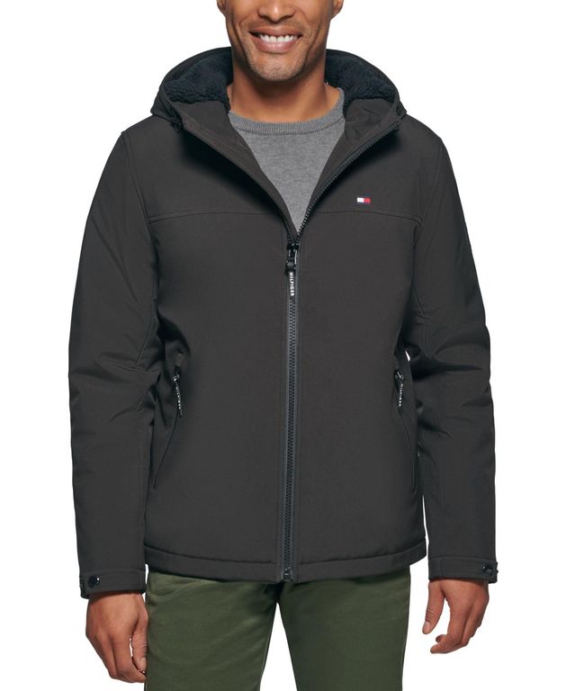 Softshell Hooded Jacket - Black - Tommy Hilfiger Jackets
