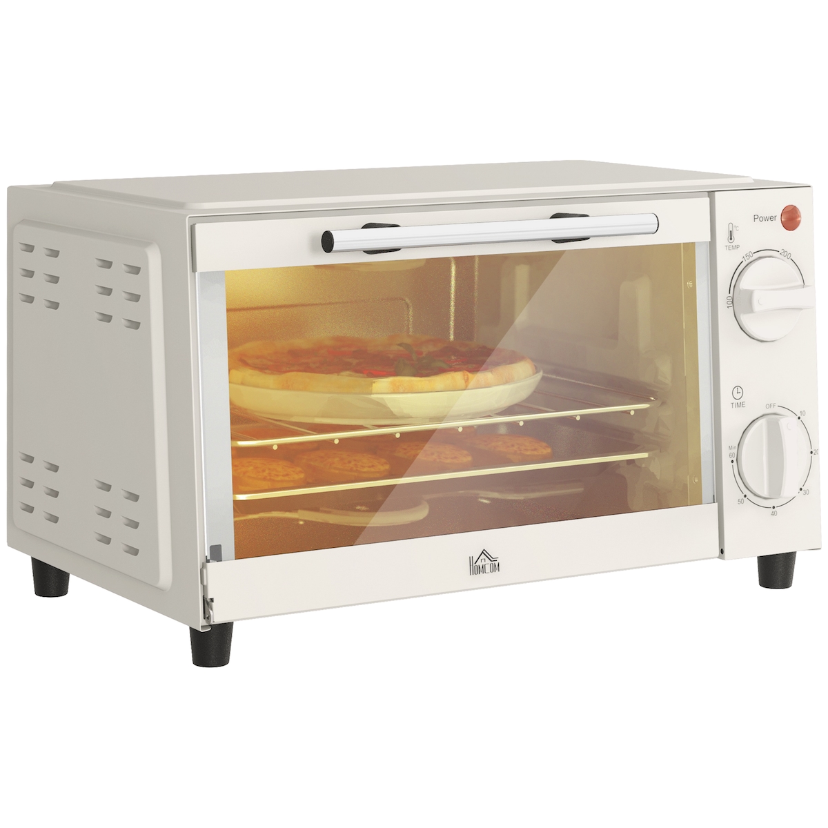 HOMCOM - Minibackofen - 35L x 24,6B x 20H cm - weiß Image