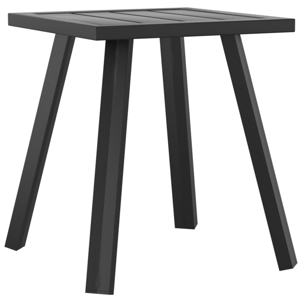 Helloshop26 - Zeitloser Gartentisch 34 x 34 x 38 cm anthrazitfarbener Stahl 02_0018687 Image