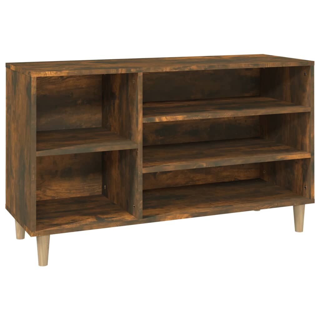 Helloshop26 - Schuhschrank Schuhaufbewahrung Möbel für Eingangsbereich/Flur/Wohnzimmer 102 x 36 x 60 cm braunes Holzwerkstoff 02_0021538 Image
