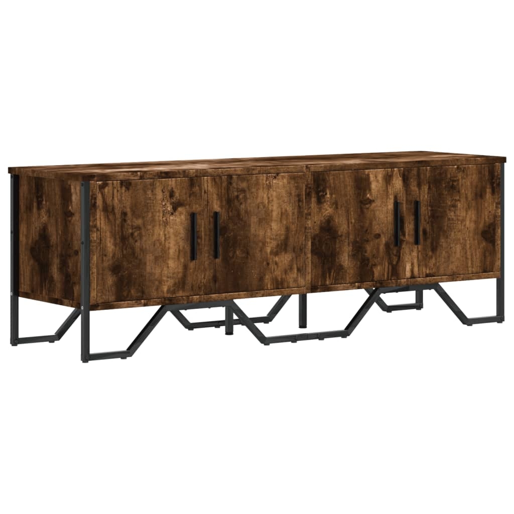 Helloshop26 - Multimedia-TV-Ständer TV-Regal Sideboard TV-Schrank Esszimmer Wohnzimmer Schlafzimmer geräucherte Eiche 122 x 34 x 41 02_0027327 Image