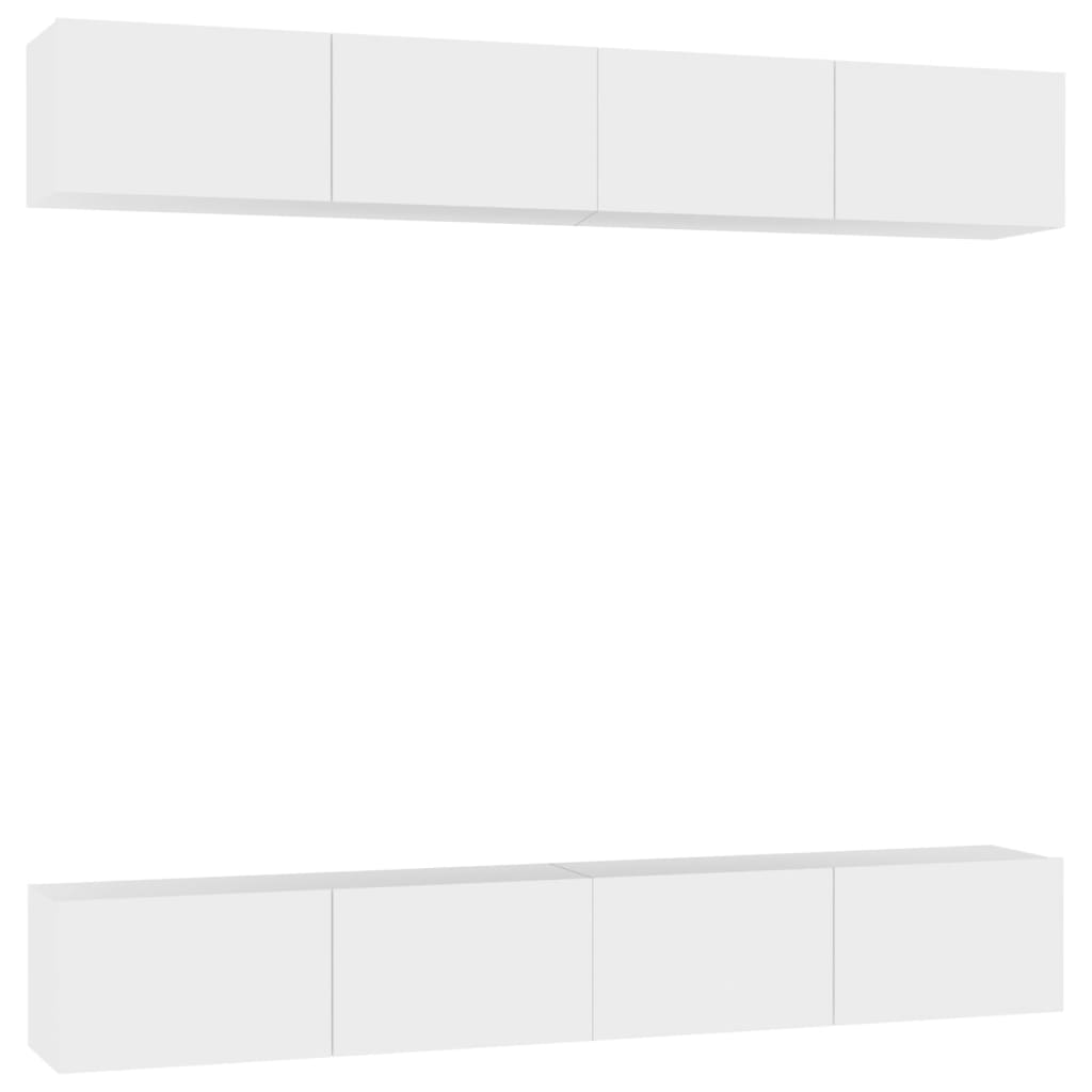 Helloshop26 - Multimedia-TV-Ständer TV-Regal Sideboard TV-Schrank Esszimmer Wohnzimmer Schlafzimmer 4-teilig 100 x 30 x 30 cm 02_0028696 Image
