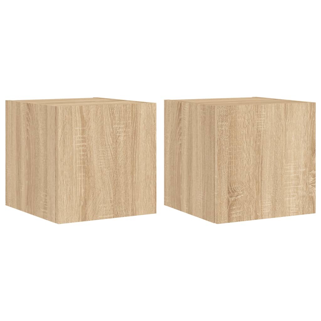 Helloshop26 - Multimedia-Wand-TV-Möbel TV-Regal TV-Sideboard Esszimmer Wohnzimmer Schlafzimmer LED-Beleuchtung 2-teilig 02_0029171 Image