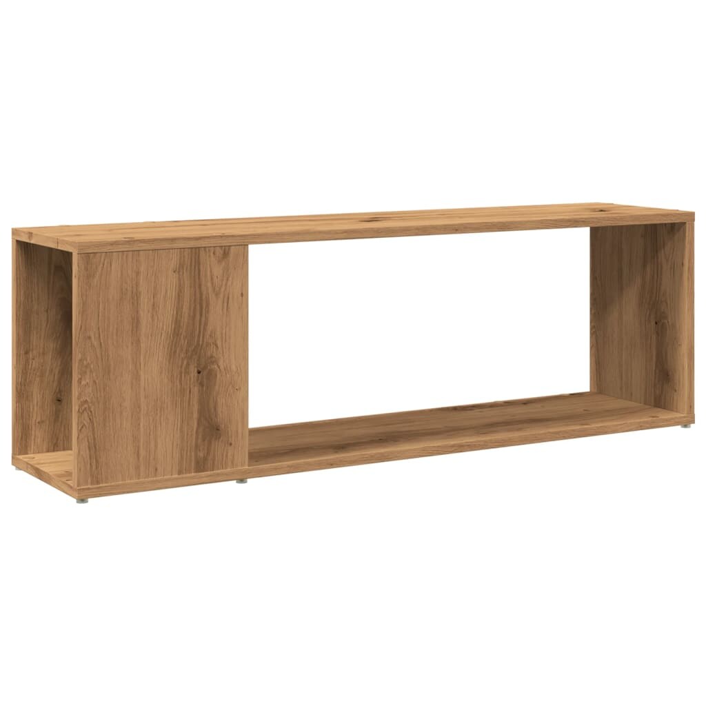Helloshop26 - Multimedia-TV-Ständer TV-Regal TV-Sideboard Esszimmer Wohnzimmer Schlafzimmer handgefertigte Eiche 100 x 24 x 32 cm 02_0027248 Image