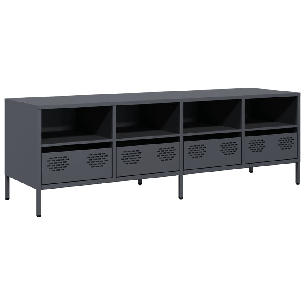 Helloshop26 - Multimedia-TV-Ständer TV-Regal TV-Sideboard für Esszimmer Wohnzimmer Schlafzimmer 135 x 39 x 43,5 cm kaltgewalzter 02_0026392 Image