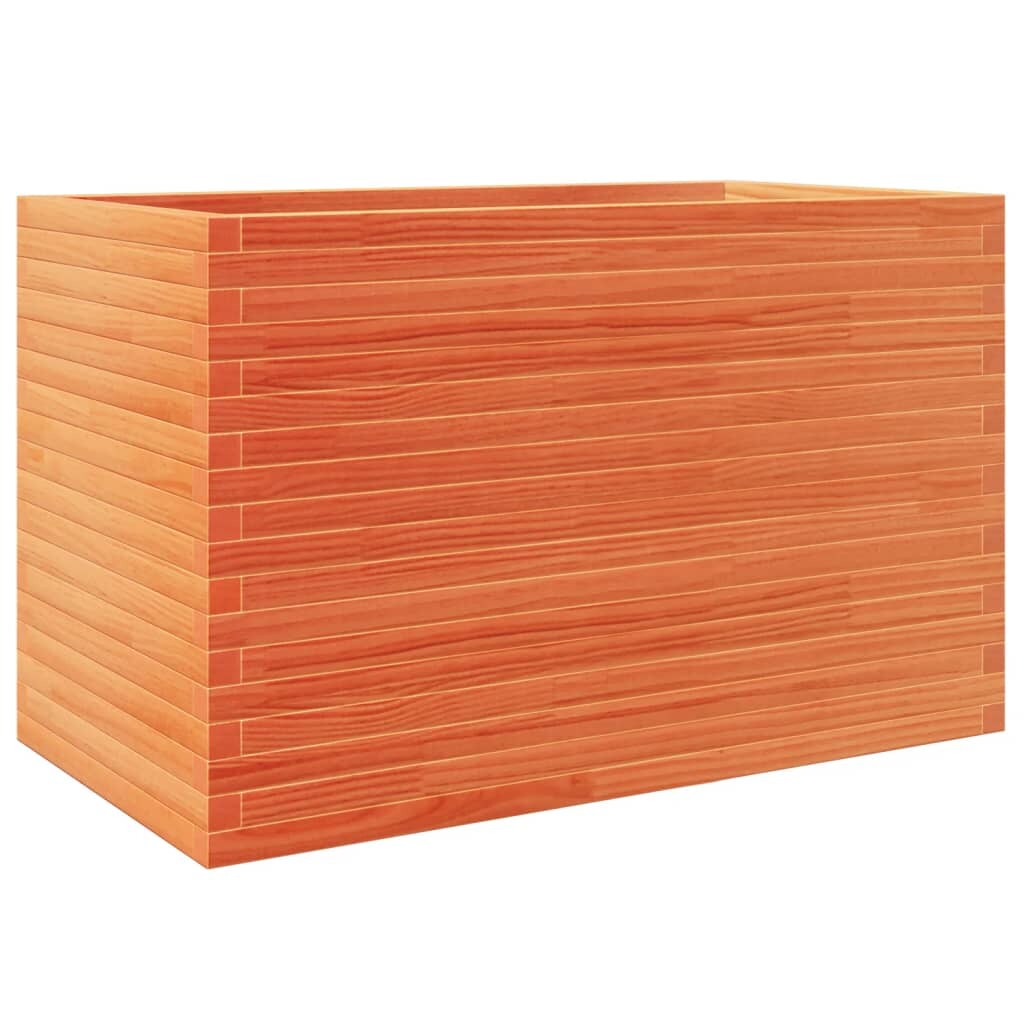 Helloshop26 - Hochbeet für Pflanzen Blumen Terrasse Garten gewachst 110 x 60 x 68,5 cm massives Kiefernholz braun 02_0038443 Image