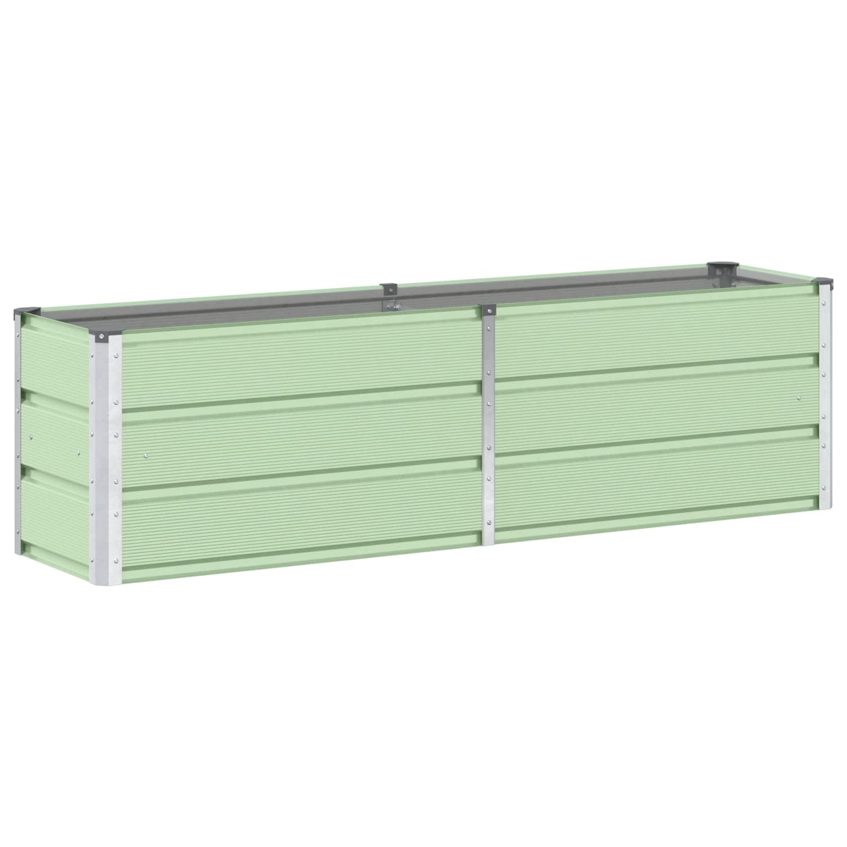 Helloshop26 - Moderner minimalistischer Pflanzkübel 160 x 40 x 45 cm für den Innen- und Außenbereich aus grünem Stahl 02_0059260 Image