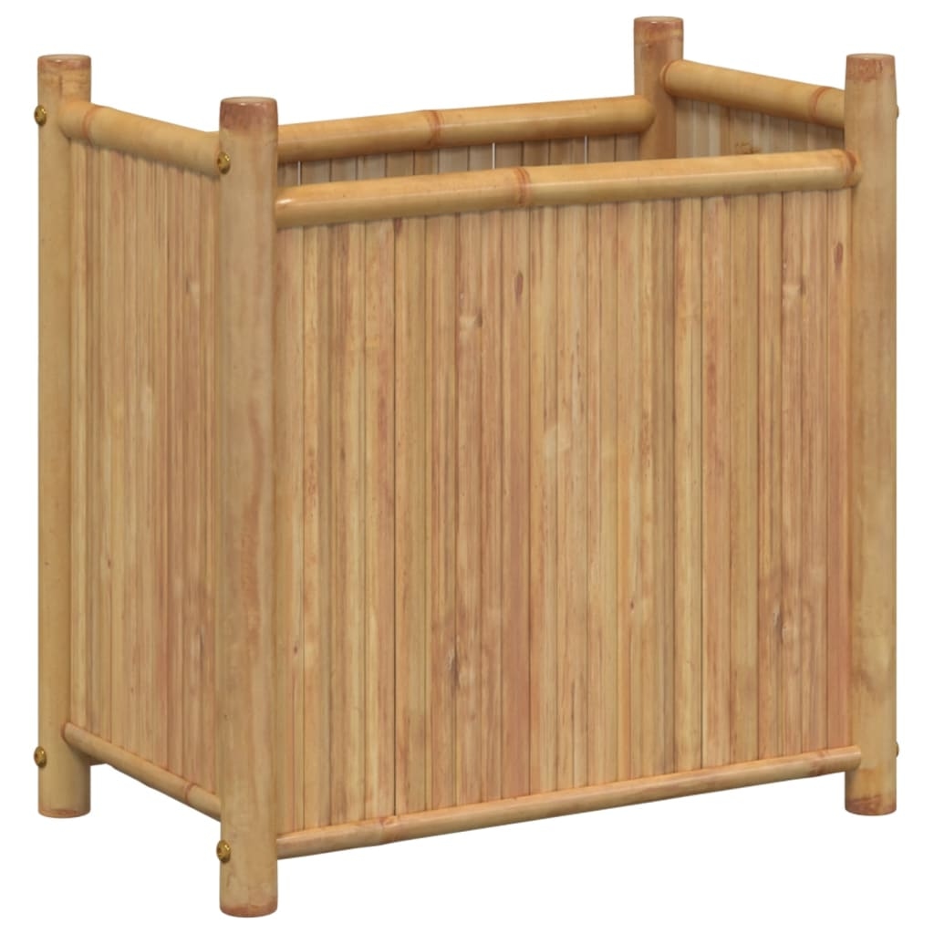 Helloshop26 - Hochbeet für Pflanzen Blumen Terrasse Garten 50 x 30 x 50 cm brauner Bambus 02_0037625 Image