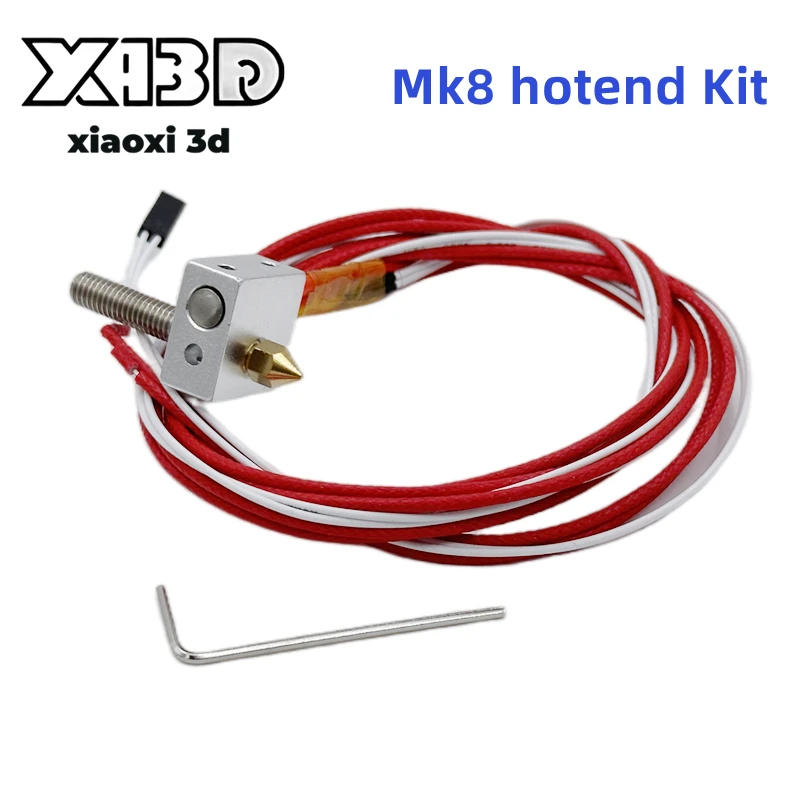 3D-Drucker MK7 Mk8 Hotend 12 V 40 W montiertes Kit J-Kopf 0,4 mm Düse 1,75 mm Filament für Anet A2 A8 3D-Drucker-Teile Universal Image