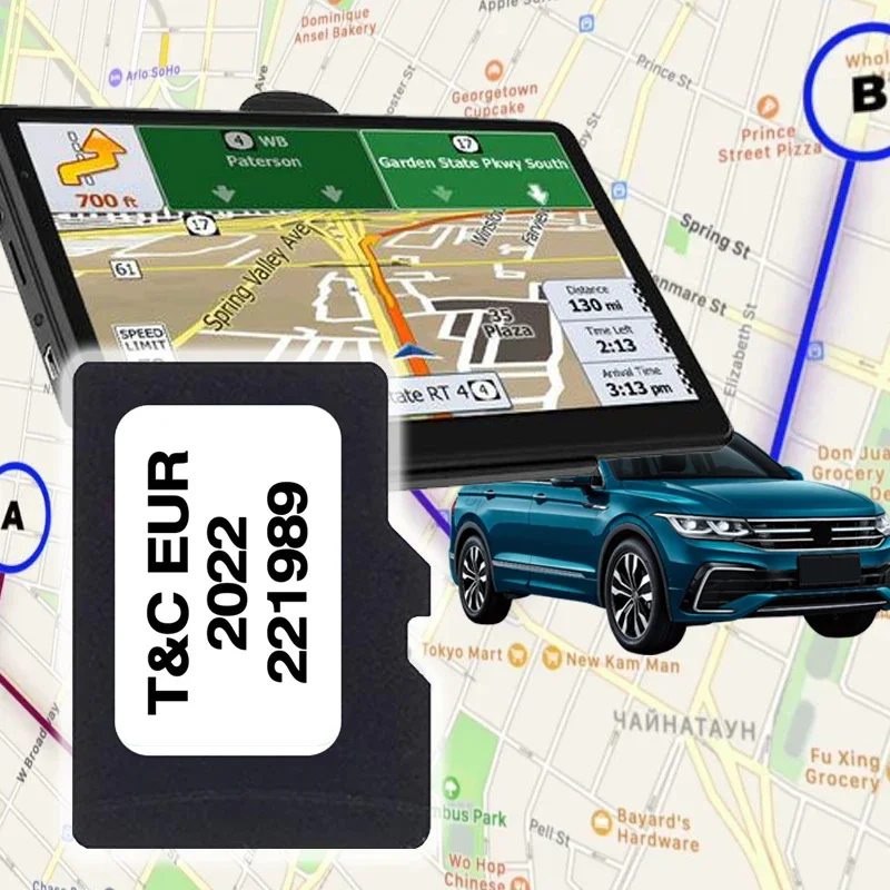 Navigationsgerät für Opel Corsa Antara Zafira 2022 Auto-Navigation TF-Karte 8GB EU Türkei GPS-Karte TF-Karte Navi-Software-Update Speicherkarte