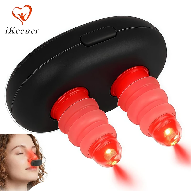 Nasentherapiegerät 630-650nm Infrarotlicht USB Tragbares Phototherapie-Gerät zur Linderung von Chronischer Rhinitis, Trockenheit und Sinusbeschwerden Image