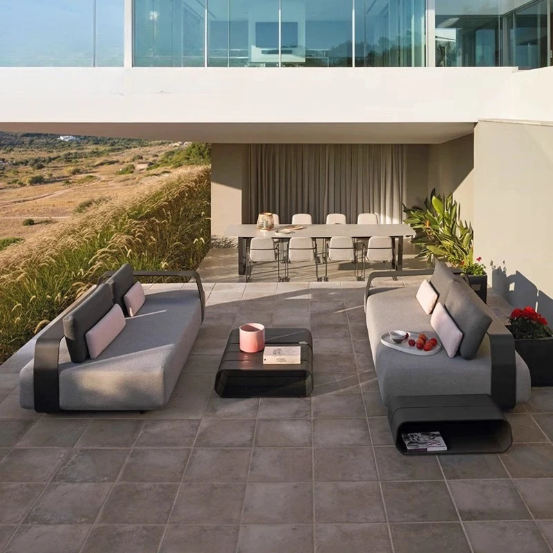 Freizeit-Hotel-Terrassensofa, Outdoor-Villa-Balkonmöbel, Ecksofa im Freien, B&B-Garten-Innenhof Image