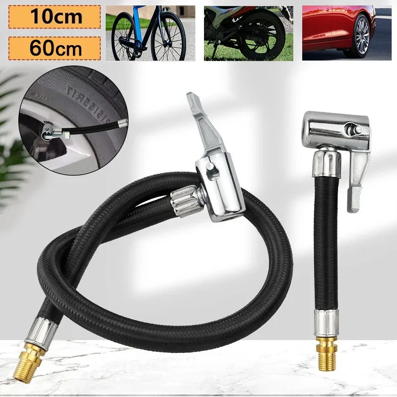 1/2 Stück 10/60 cm Reifenverlängerungs-Schlauch für Auto/Fahrrad/Motorrad, Spiraladapter, Verlängerungsrohradapter für Reifenreparatur Image