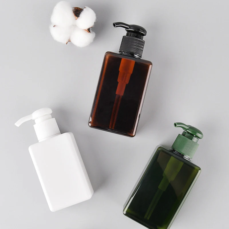 Shampoo-Lotion-Duschgel-Pumpflaschen, Seifenspender, quadratische Flasche, Flüssigseife, Schaumspender, Abfüllflaschen 100-650ml Image