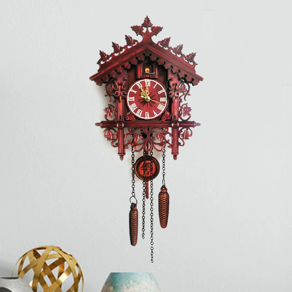 Wald Kuckuck Uhr Echtholz Vintage Kuckuck Uhr Kuckuck Uhr Wanduhr für Wohnzimmer Kinderzimmer Zuhause