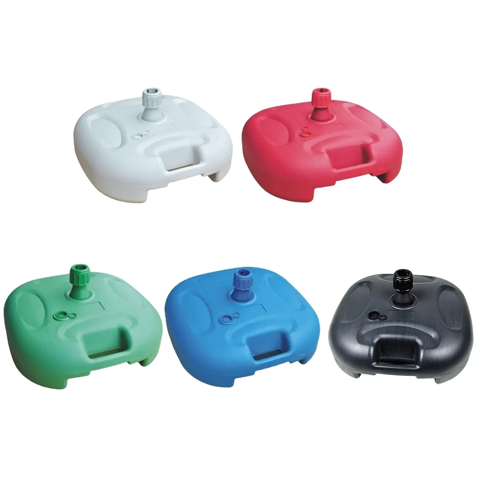 Garten-Schirmständer aus Kunststoff mit Wasser- und Sandfüllung, Universelle Halterung für Terrasse, Balkon und Hotel Image