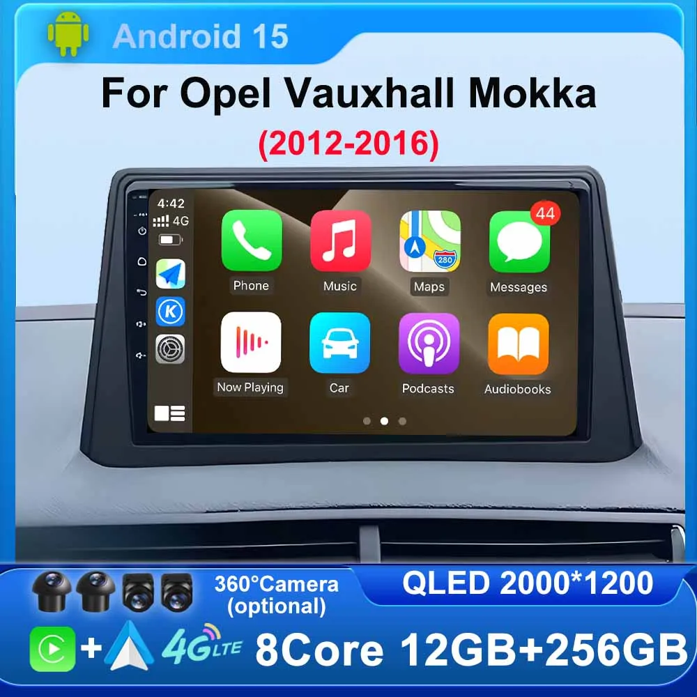 Android15 für Opel Vauxhall Mokka 2012–2016 für Buick Encore 2013–2019 Autoradio GPS Multimedia Video Player 4G WIFI Carplay Image