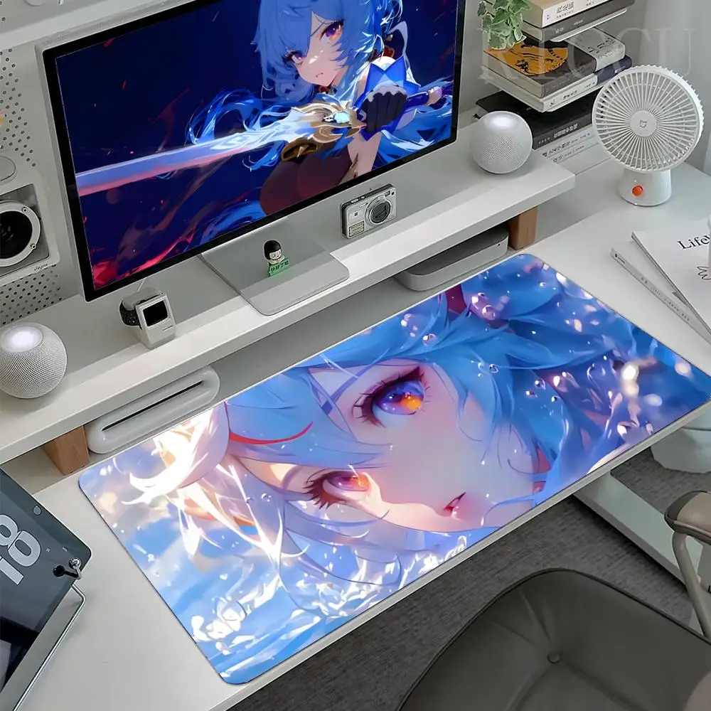 Ganyu Mauspad, großes Gaming-Mauspad mit LockEdge, verdickte Tischunterlage für Computer-Tastatur und Schreibtisch Image