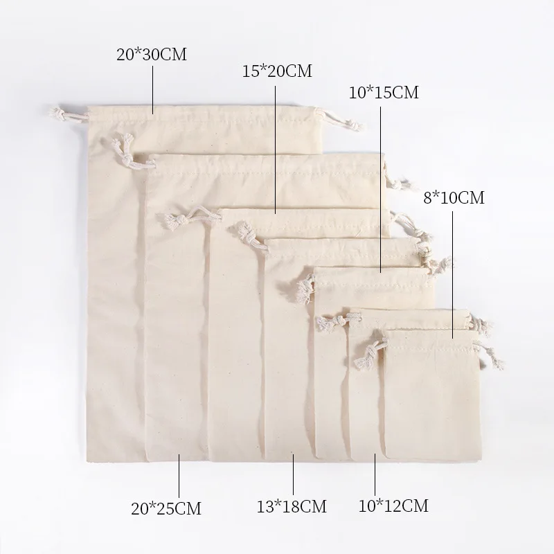 10 sacchetti in cotone con coulisse, sacchetti regalo, sacchetti per confezioni regalo, sacchetti in lino, sacchetti per gioielli, sacchetti in tela per Natale e matrimoni, sacchetti fai da te