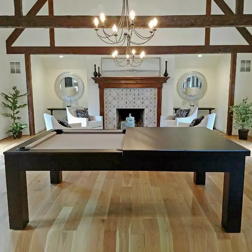 Billardtisch-Fabrik: Heiß begehrte Standard-Indoor-Sporttische für Esszimmer – 2-in-1 Billardtische (9ft & 8ft) mit Taschenpool-Funktion Image