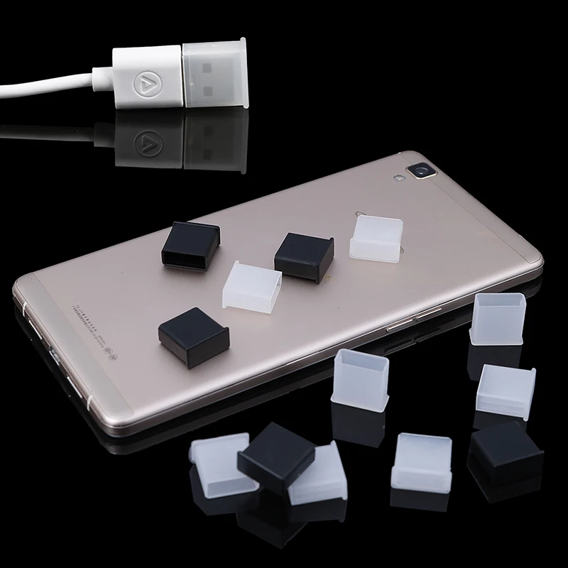 10 Stück Kunststoff-USB-Stecker-Staubschutzkappen, Schutzkappen für USB-Stecker Image