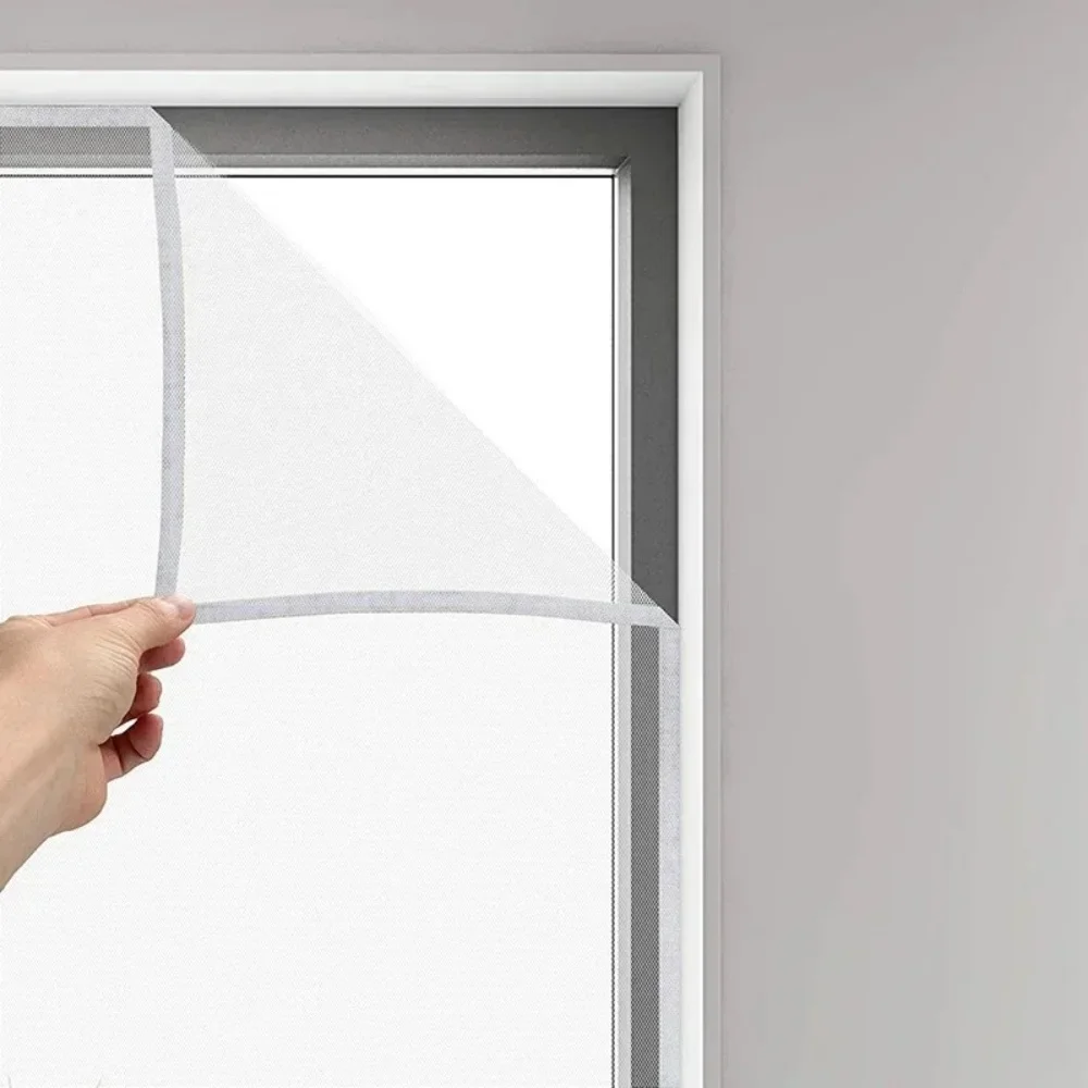 Anti-Mücken-Insektennetz-Vorhänge, Selbstklebendes DIY-Fliegengitter für Fenster, Einfache Montage