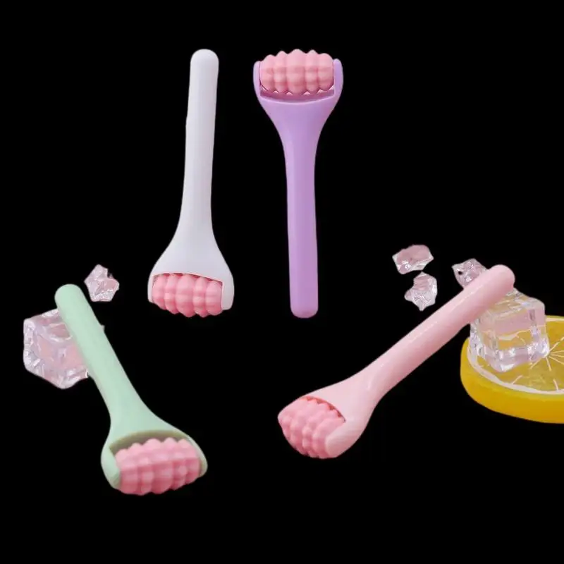 Neuer Mini-Handroller-Massagegerät für Gesicht und Augen zur Entspannung und Hautpflege, Schönheitsstab gegen Schwellungen, Augenringe und Muskelkater Image