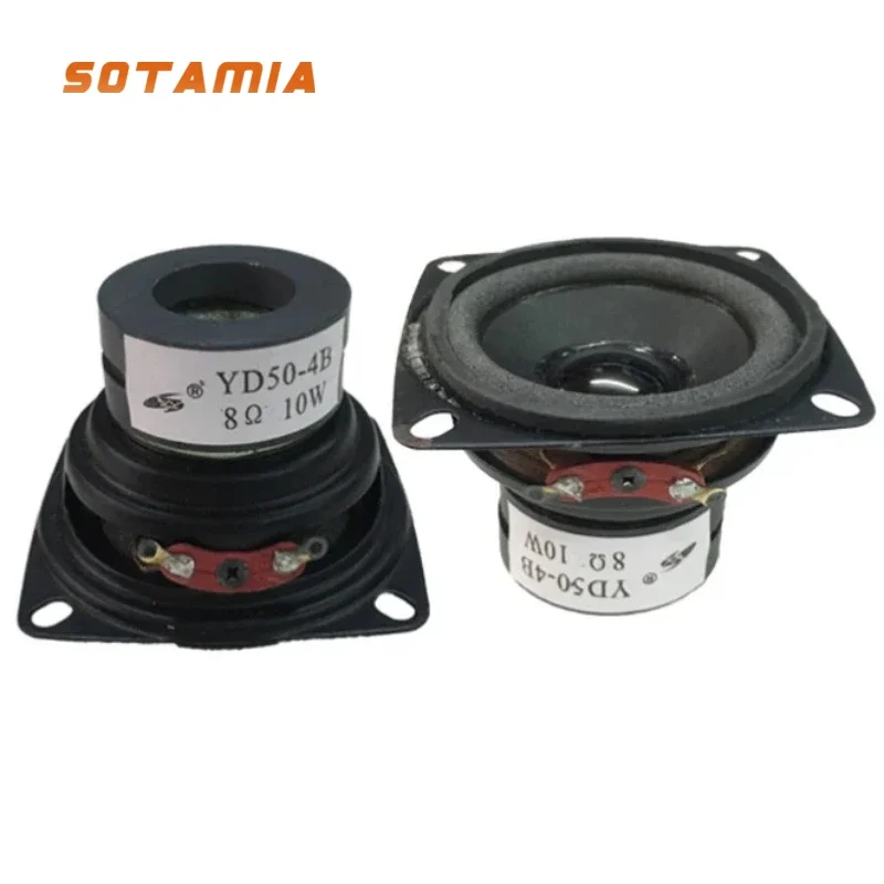 SOTAMIA 2 pièces, haut-parleur audio portable de 2 pouces, 4 8 ohms, 10W, mini haut-parleur pleine gamme, DIY, multimédia, musique domestique, haut-parleur Bluetooth
