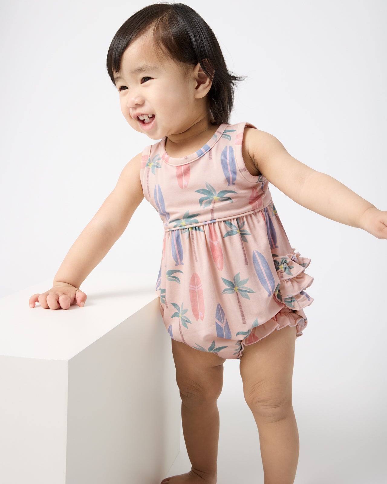 Palm Dunes Bamboo Baby Bubble Romper - 12-18 months