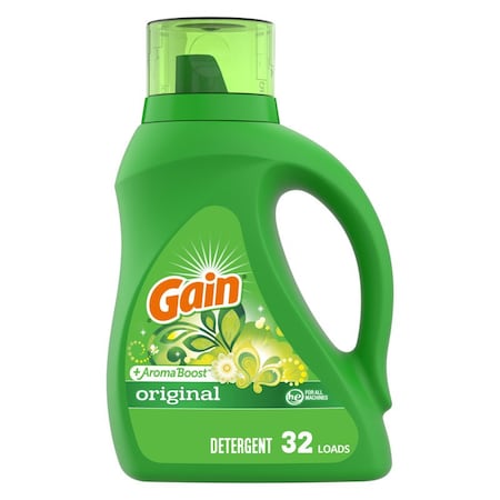 9 ELEMENTS 55861 Laundry Detergent, Liquid, Original, Green