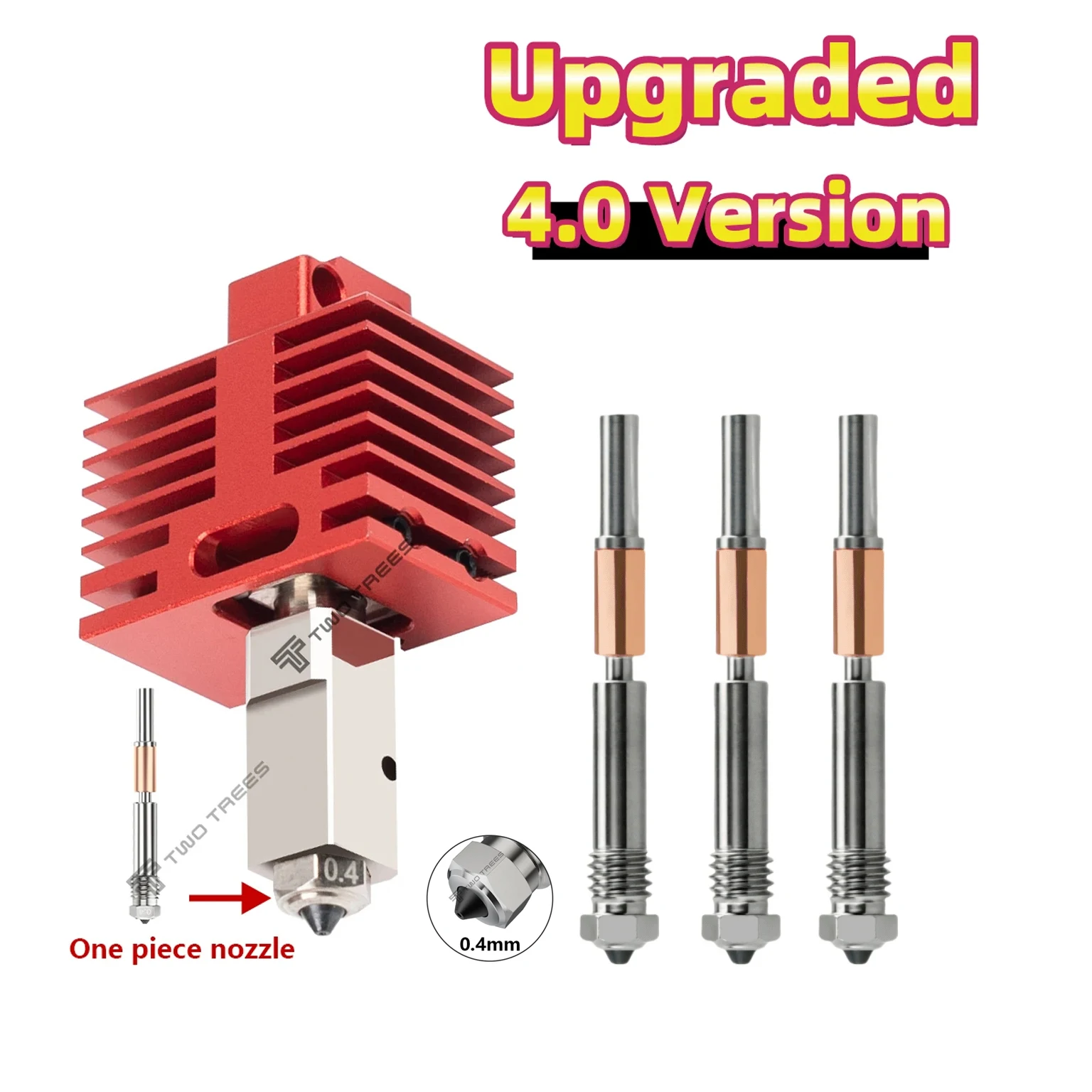 Neues Upgrade Hotend für Bambu Lab P1P X1C P1S X1 X1E TZ4.0 Upgrade Hot End Druckkopf 3D-Druckteile für Bambulab 3D-Drucker Image