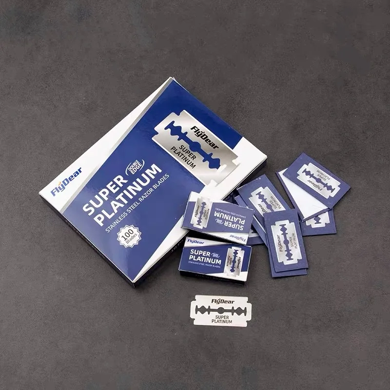 Neuer Klassischer Retro Edelstahl-Rasierer Doppelklingen-Rasierer Herren-Sicherheitsrasierer Professionelles Barbier-Werkzeug Haarentfernungsrasierer Image