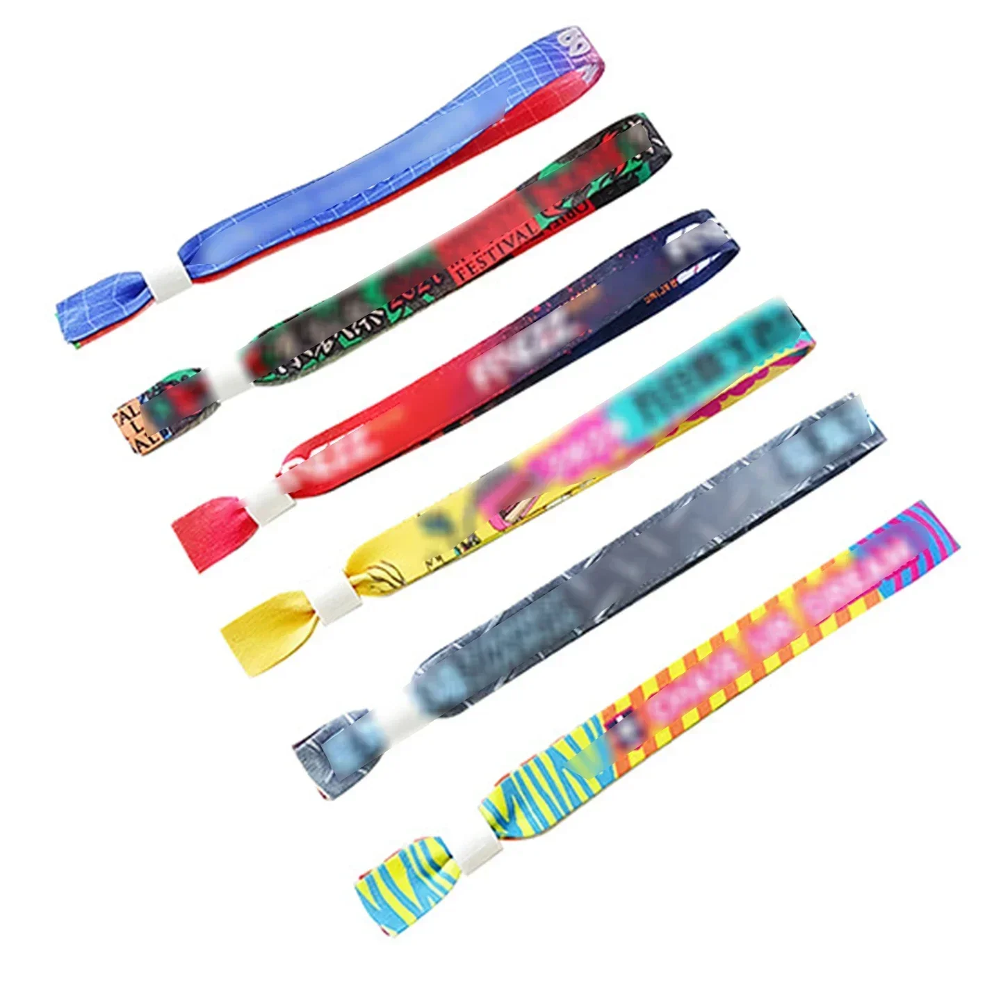 Individuell personalisierte Stoffarmbänder, Stoffarmband, Festivalarmbänder, individuelles Armband, personalisiertes Armband Image