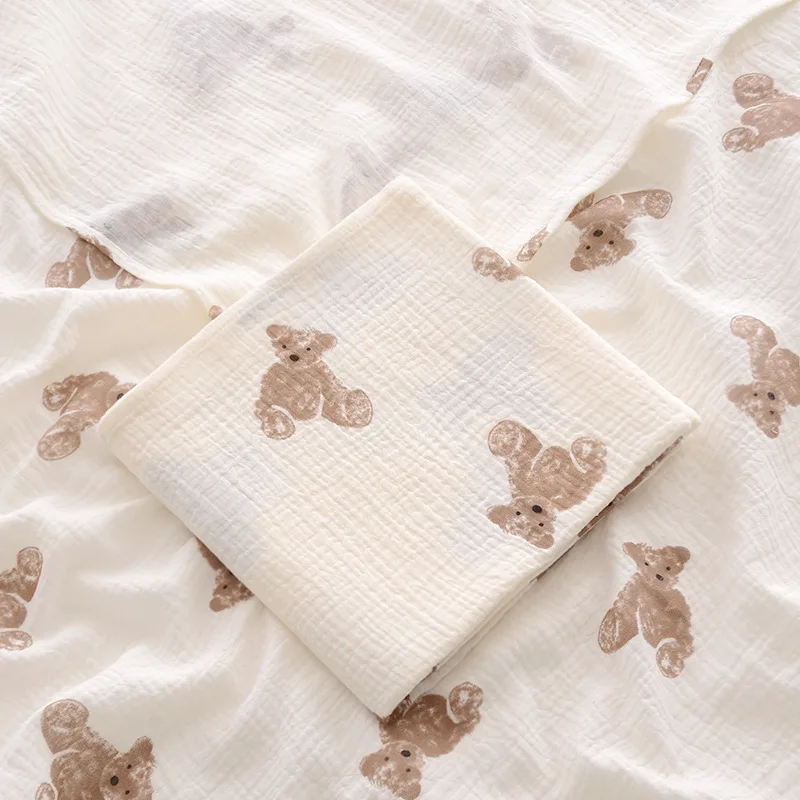 100X 100 cm Baby Decke für Neugeborene Baumwolle Musselin Swaddle Decke Bettwäsche Säuglings Bad Handtuch Baby Artikel Mutter kinder