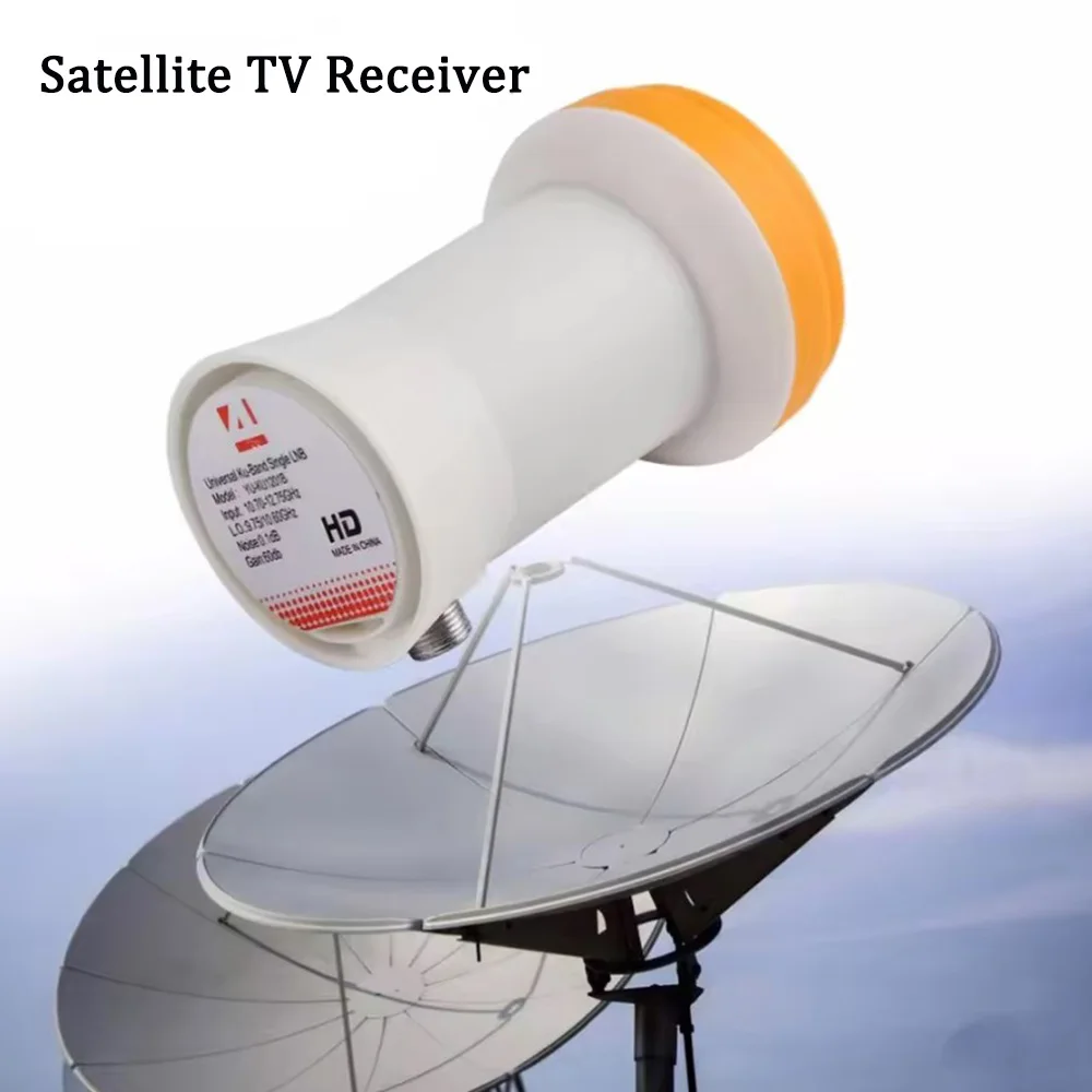 Full HD-Satelliten-TV-Receiver Universal Single LNB L9,75/10,6 KU Lnb 1 Ausgang LNBF Wasserdichte Satellitenschüssel LNB Digtal KU-BAND Image
