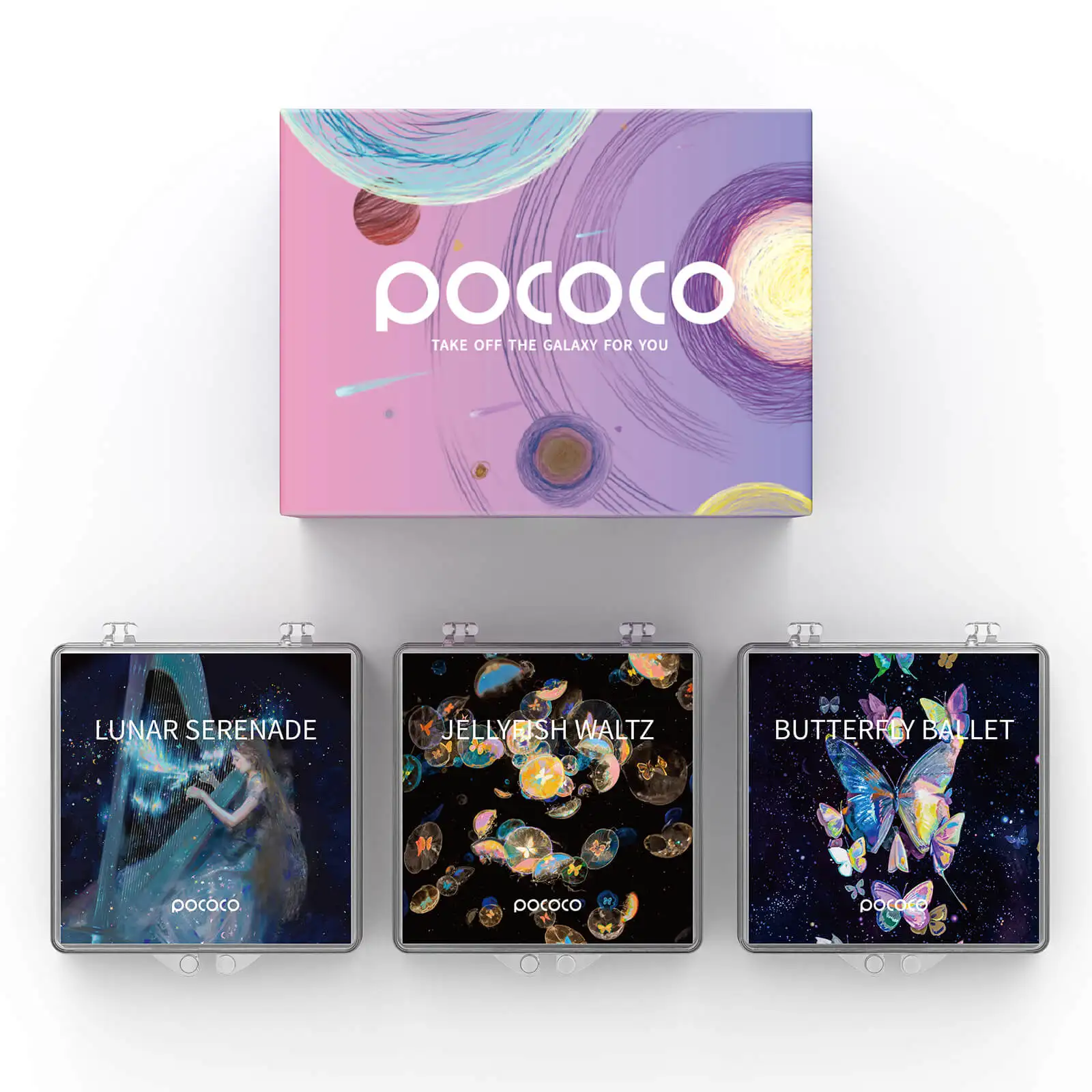 Verzauberte Harmonien-Scheiben für Pococo Galaxy Projektor, 5k Ultra HD, 3 Stück (kein Projektor) Image