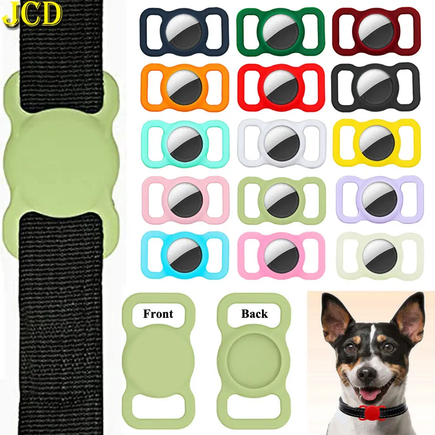 JCD 1 ~ 10 stücke Silikon Schutzhülle Für Apple Airtags Haustier Hund Katze Positionierung Tracker Kragen Abdeckung Anti-verloren Schutzhülle Image
