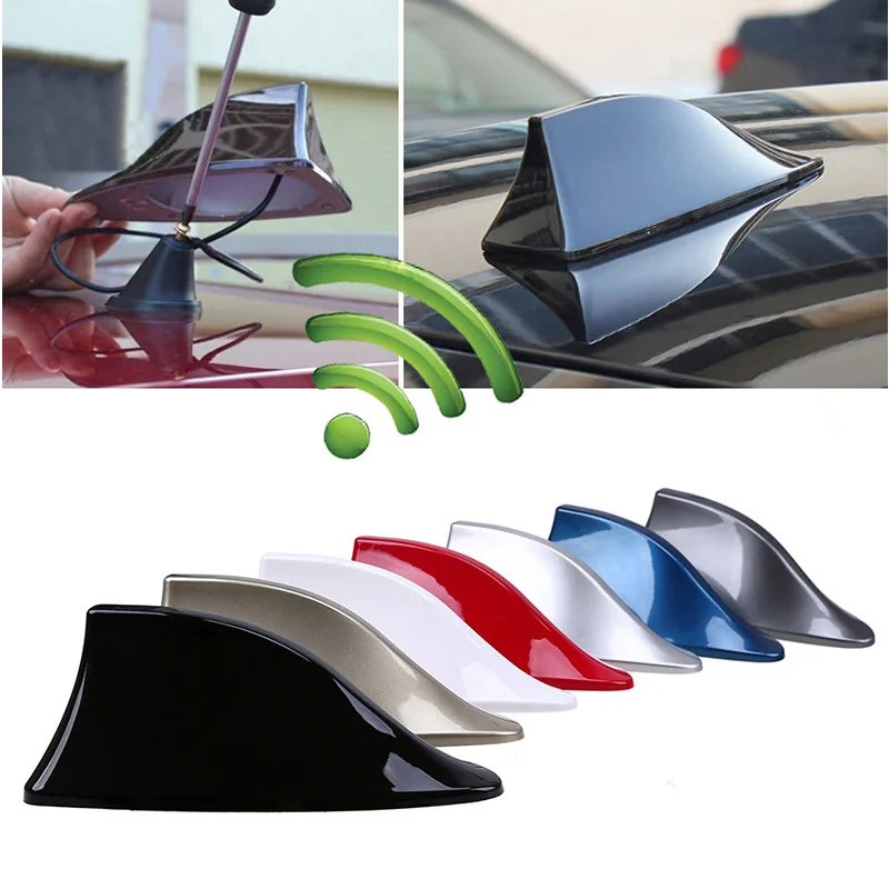 Auto Shark Fin Antenne Universal Auto Radio Signal Antennen Dach Antennen Auto Styling Automobil Dekoration Außen Zubehör Image