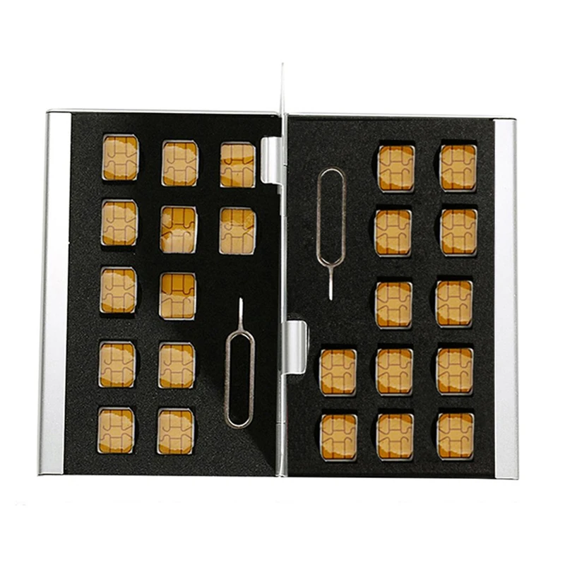 Taschen halter aus Aluminium für Nano-SIM-Karte und Stift Image