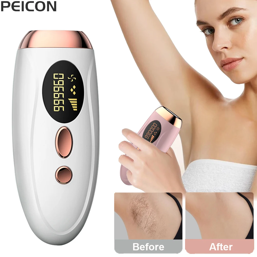Laser-Epilierer IPL-Haarentfernung für Frauen, Körper, Bikini, Gesichtsbehandlung 990000 Blinkt dauerhaft schmerzloser Laser-Epilierer mit IPL-Haarentfernung Image