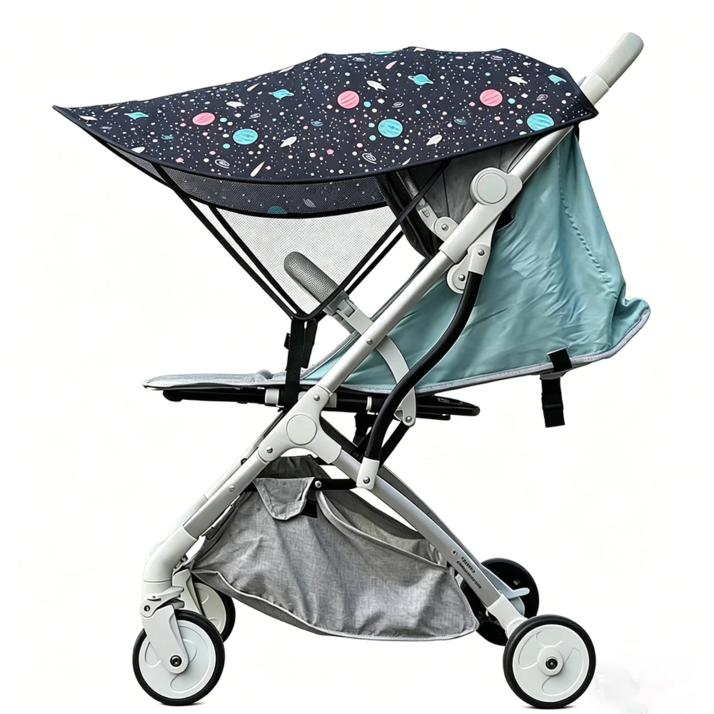 Kinderwagen Sonnenschutz Abdeckung universelle verlängerte Sonnenschutz Kinderwagen Schatten Regenschirm UV-Schutz Baldachin Kinderwagen Zubehör