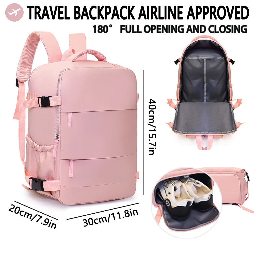 Reiserucksack, von Airline zugelassen, Easyjet Wizz Air, großes Fassungsvermögen, leichter, kurzstrecken-Computerrucksack für Geschäftsreisen Image